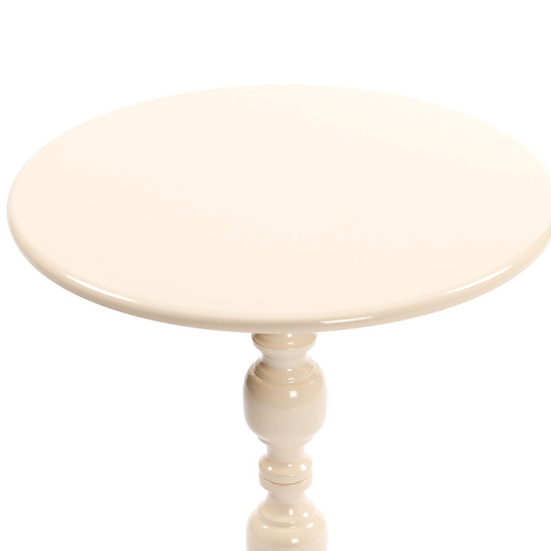 Table d'appoint ronde en métal - rétro pour le salon, le bout de la chambre à coucher, la fabrication de chevet de style rétro