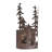 Rustic Lodge Flush Mounted Sconce