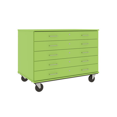 Armoire mobile à 5 compartiments avec roulettes