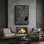 Art mural encadré abstrait rétro antique classique pour chambre à coucher