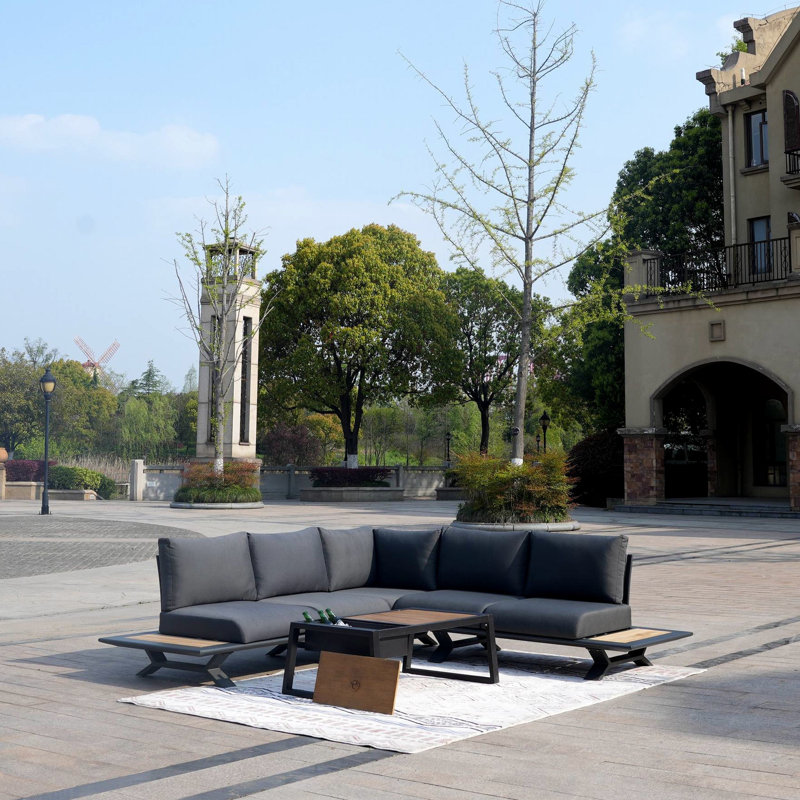 Ensemble de conversation modulaire avec coussins