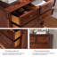 Buffet décoratif cerisier en bois massif-351349821