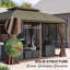 30.5 Ft. W x 25 Ft. D Aluminium Hardtop Gazebo