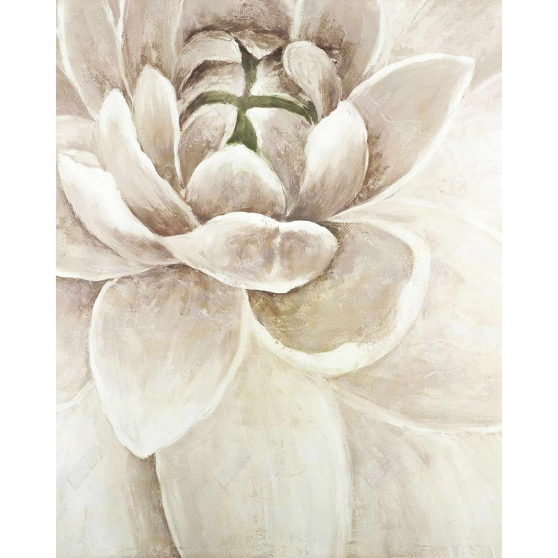 Delicate Chrysanthemum Print On Canvas, H 60 po x l 48 po