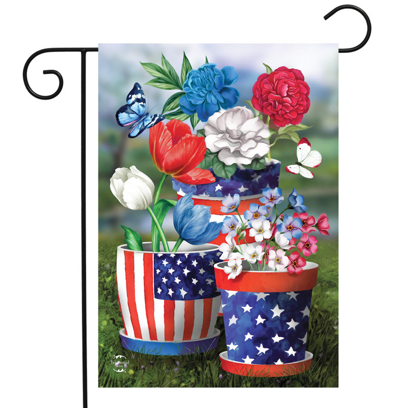Drapeau de jardin patriotique America In Bloom