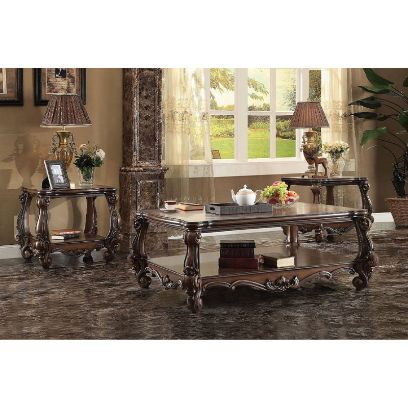 Table basse Versailles, H 21 po x L 59 po x l 41 po, Brun