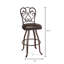 Tabouret de bar et de comptoir pivotant Belding-1627912114