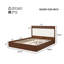 Base de lit tapissier Falrix Mid-Century-129382074