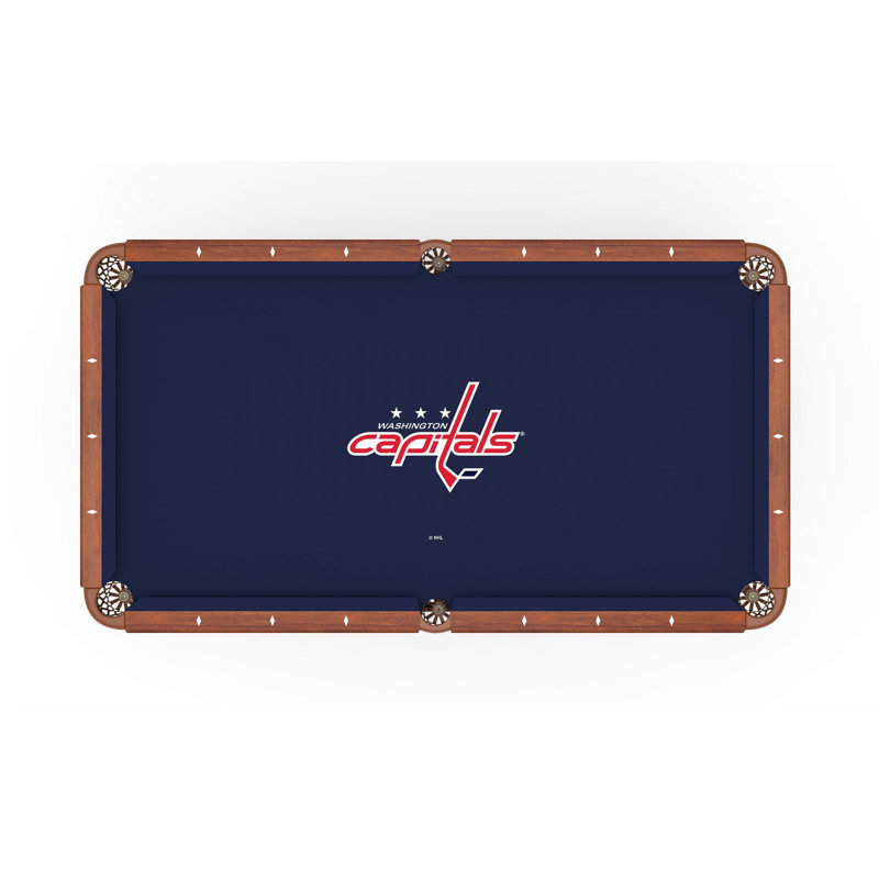 NHL Holland Bar Stool Pool Table Cloth, 84", Washington Capitals