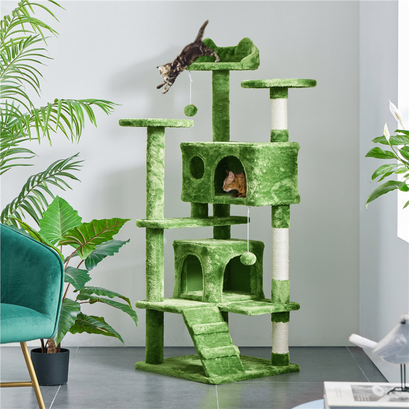 139cm  Cat Tree, Green