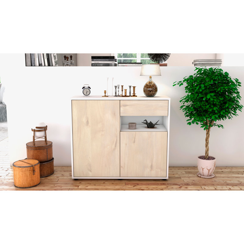 Rayburn 92cm Sideboard, White/Cedar