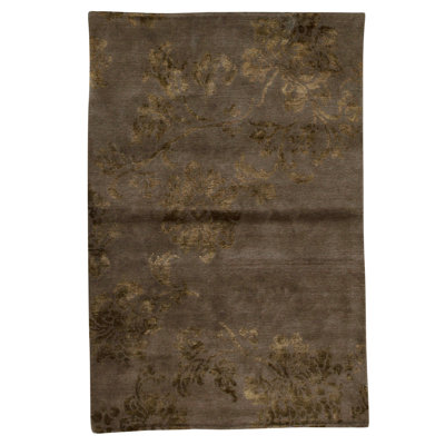 High-Quality Hand-Knotted Walnut Area Rug