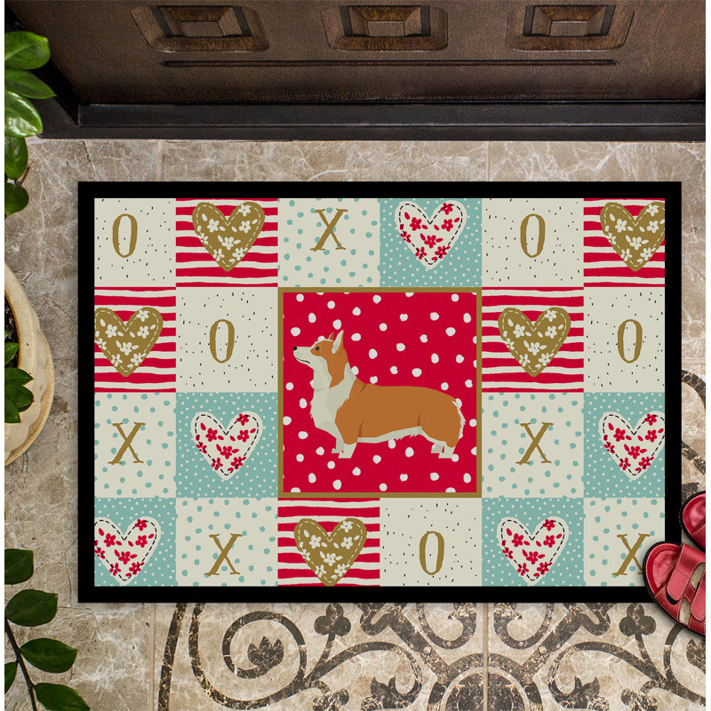 Collinsworth Non-Slip Valentine's Day Indoor / Outdoor Doormat