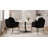 Modern Upholstered Boucle Dining Chair with Armrests and Large Seat-1684088840