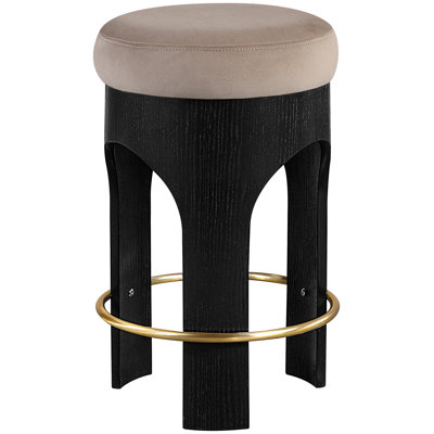 Bocceli Velvet Upholstered Counter Stool