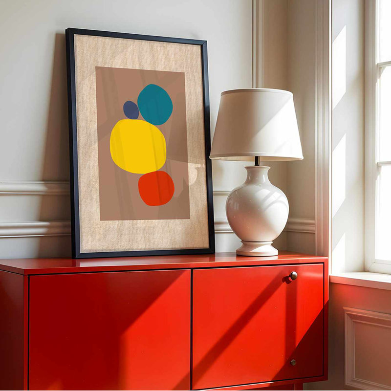 Superbe peinture sur toile encadrée décorative, 21,3 po x 29,1 po | 100% toile avec une épaisseur de 1,4 pouce | Prêt à être suspendu avec fixation murale incluse | Parfait pour le salon, la chambre à coucher et le bureau, avec des œuvres d'art vibrantes