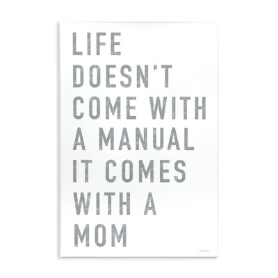 Life Wall Is Mom, plaque murale, design par Elizabeth Tyndall