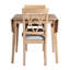 Ensemble de table de salle à manger 3 pièces exquis pour des espaces de salle à manger harmonieux, parfait pour les rassemblements formels et décontractés-26716422-26716420-26716416