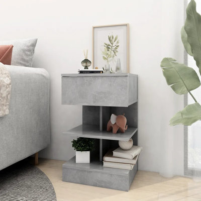 Gilliane Bedside Cabinet 40x35x65 cm Engineered Wood