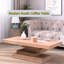 Table basse en bois à base rectangulaire