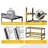 Heavy Duty Tool Shelf & 1 Pack of 3 Layers Tool Rack