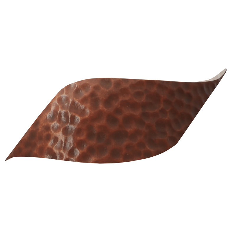 Ambiance - Wave LED ADA Wall Sconce - Hammered Copper, Hammered Copper