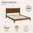 Knighten Solid Wood Queen Bed Frame Dark Walnut-310021489-277294821