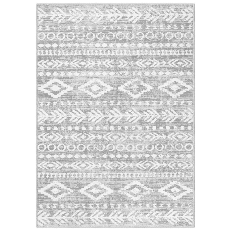  Tapis lavable pour tapis de salon, Rectangle 5 pi x 7 pi