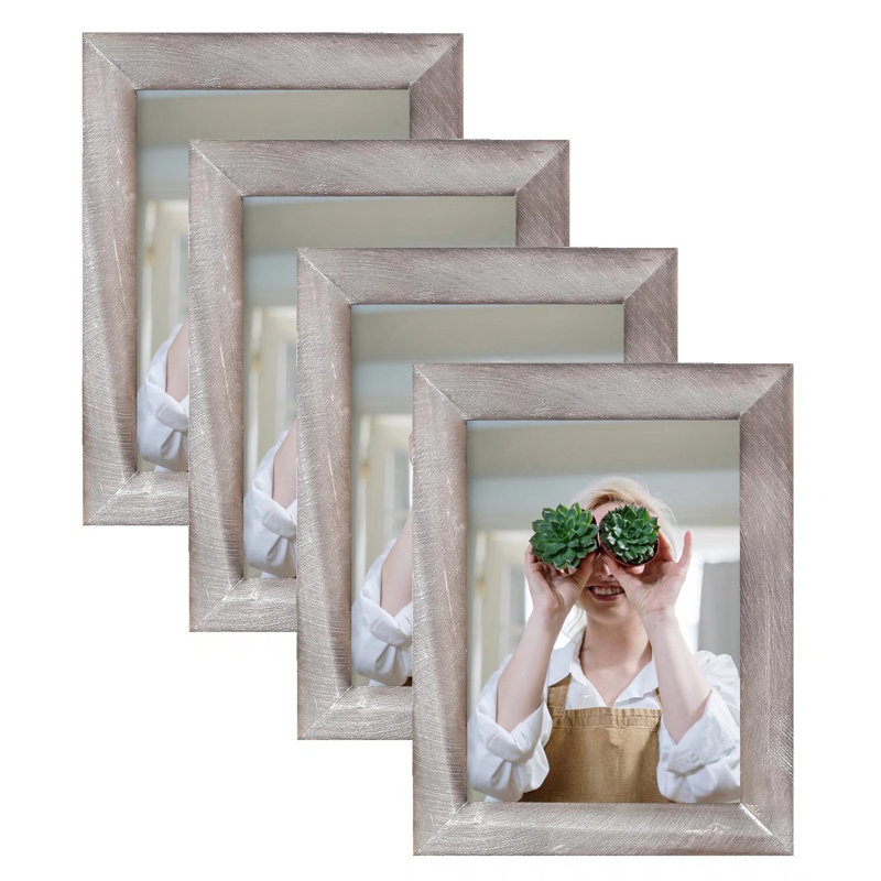 Janayshia Grey Wood Matte Picture Frame - Set of 4