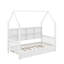 Lit simple en bois avec lit gigogne-1435833825