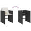  Patio Dining Set Set Of 10 Black, Brown, Cream White
