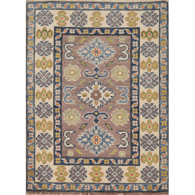 Tapis de vestibule oriental traditionnel Kazak 2x3