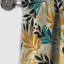 Botanique en beige et vert - Rideau floral - Rideau floral occultant en velours - 1 panneau-107625469