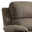 Fauteuil inclinable gris poli avec accoudoirs coussinés