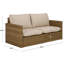 Emma 167.89 cm W Loveseat with Cushions