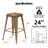 Upholstered Seat Counter Stools with Metal Frame -10508792-10508740-5260183