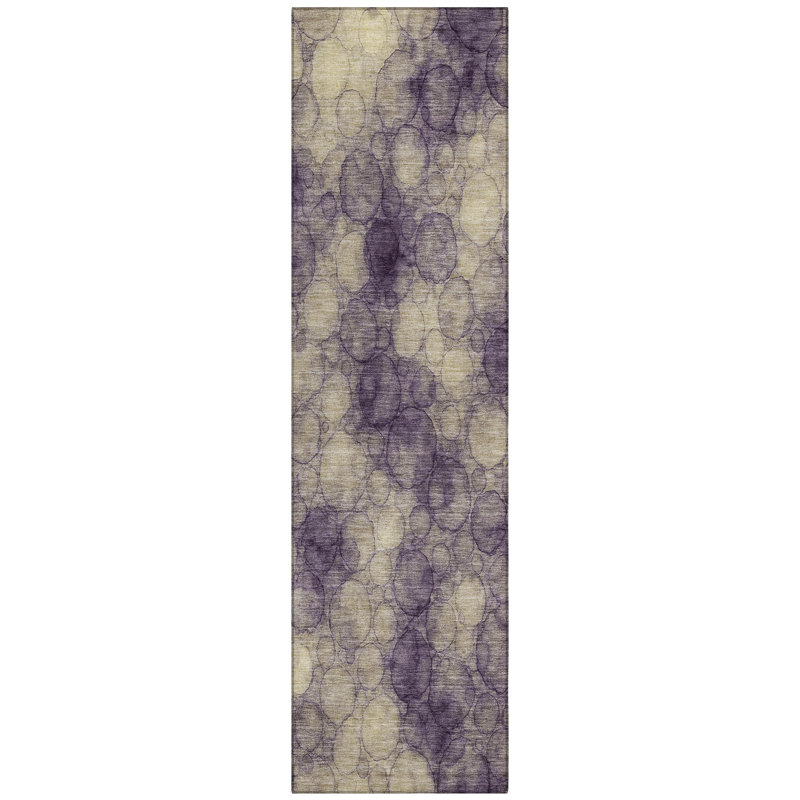 Machine Washable Indoor/Outdoor Lipman ACN2424 Abstract Rug, Runner 2'3" x 7'6"
