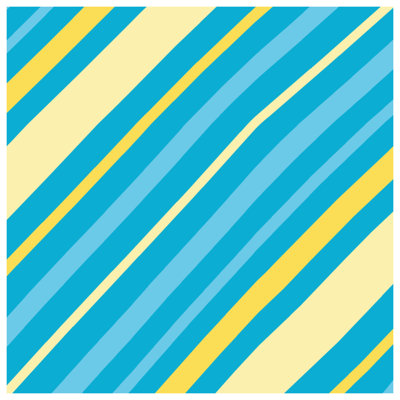 Édredon à rayures diagonales bleues et jaunes