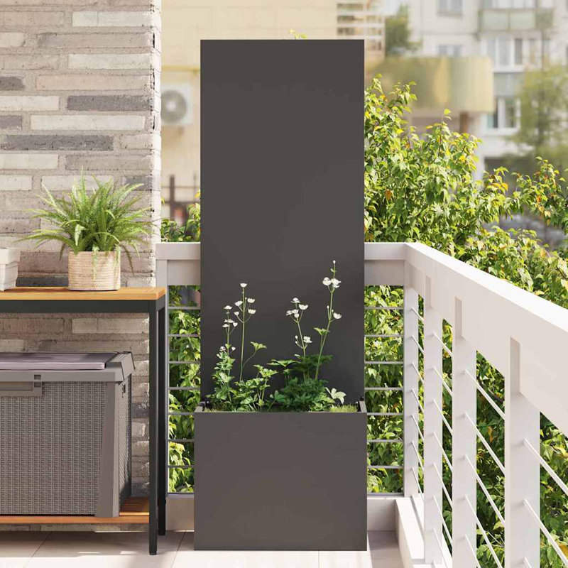 Planter Box, 140cm H x 50cm W x 50cm D, Black