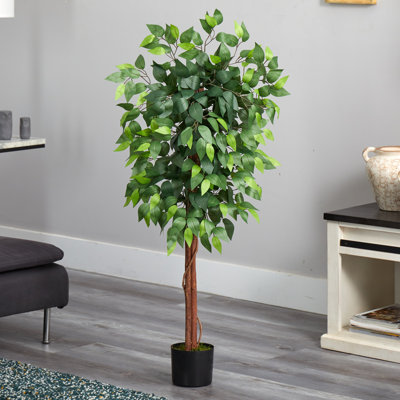 Ficus artificiel à double tronc