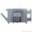 Îlot de cuisine 50,7 po avec rangement et poubelle basculante inclinable-120538759