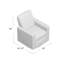 Fauteuil coulissant, inclinable et pivotant Ninette-2117291979