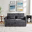 Upholstery Sofa Bed, Modern Loveseats Sofa With Adjsutable Back, Classic Pull Out Sofa Bed Cozy, Bedroom-1456711178