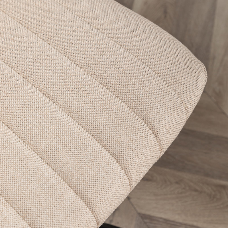 Chaise pivotante pour bureau en beige - réglable en hauteur, tissu respirant doux, siège en mousse épaisse, fabrication stable en métal, 5 fonctions réglables, base, bureaux professionnels roulants