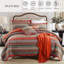 Ensemble de literie pour courtepointe à rayures rouges HoneiLife pour très grand lit 3 pièces, couvre-lit en coton doux avec taies décoratives assorties, rouge-124342484-124342482