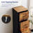 15 Inch Embossed 4 Drawer Wooden Oties-441682707