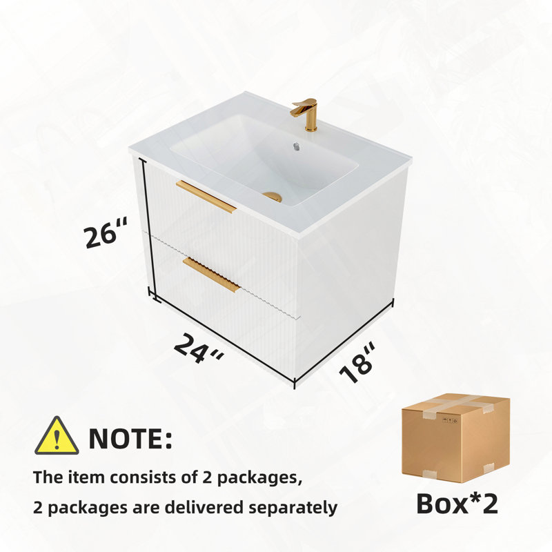 Meuble-lavabo de salle de bain sans lavabo en panneau multicouche durable
