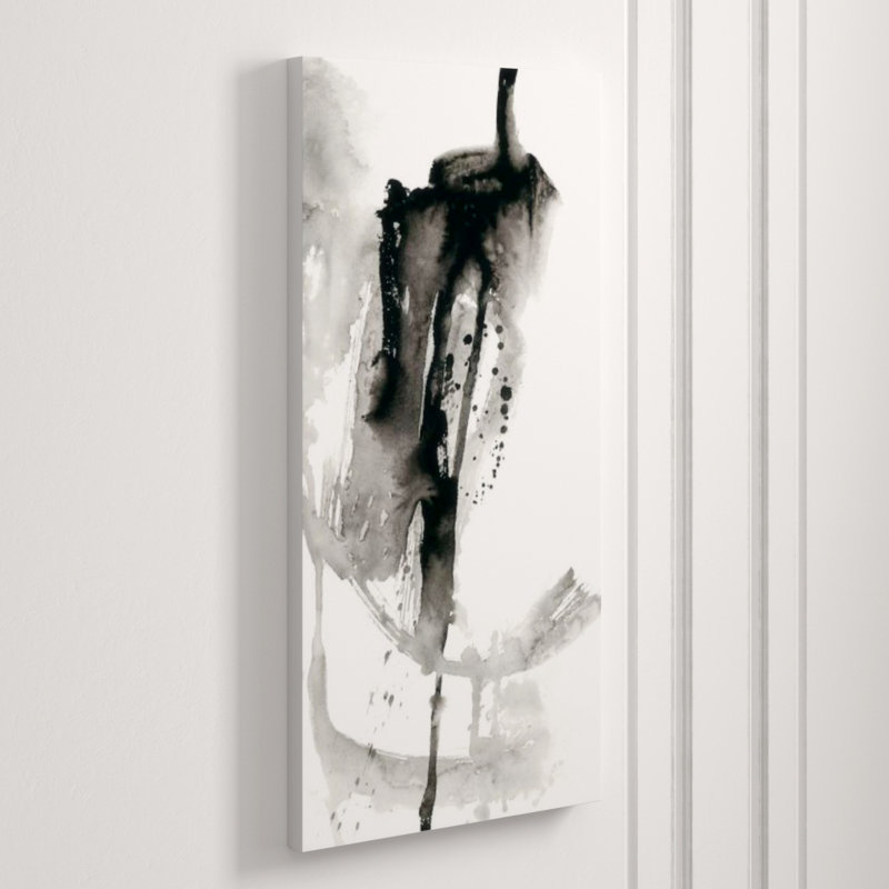 «Black Infinity I» par Sara Brown - peinture sur toile tendue, Image au pinceau gel
