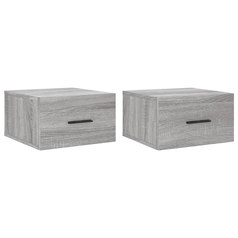 Magbula 35cm W Manufactured Wood Bedside Table, Grey Sonoma
