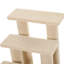 4 escaliers pour animaux multiniveaux - Poteau à griffer pour chat de 25 pouces de couleur beige, confortable pour les chats